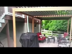 Jaar-ronde achtertuin ontsnapping: slimme aluminium luveren pergola gebouwd voor familie band