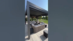 De aluminium pergola.