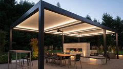 Pergola van aluminium 30 bij 17